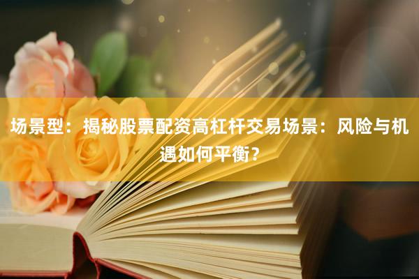 场景型：揭秘股票配资高杠杆交易场景：风险与机遇如何平衡？
