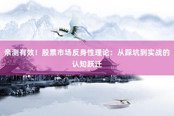 亲测有效！股票市场反身性理论：从踩坑到实战的认知跃迁