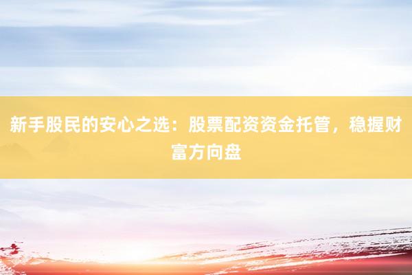 新手股民的安心之选：股票配资资金托管，稳握财富方向盘