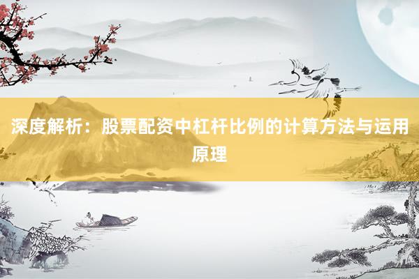 深度解析：股票配资中杠杆比例的计算方法与运用原理