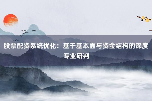 股票配资系统优化：基于基本面与资金结构的深度专业研判